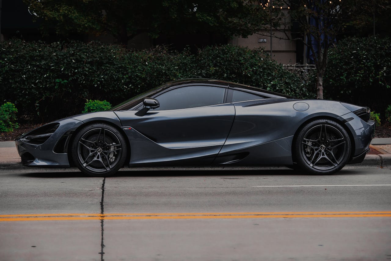 a black mclaren car