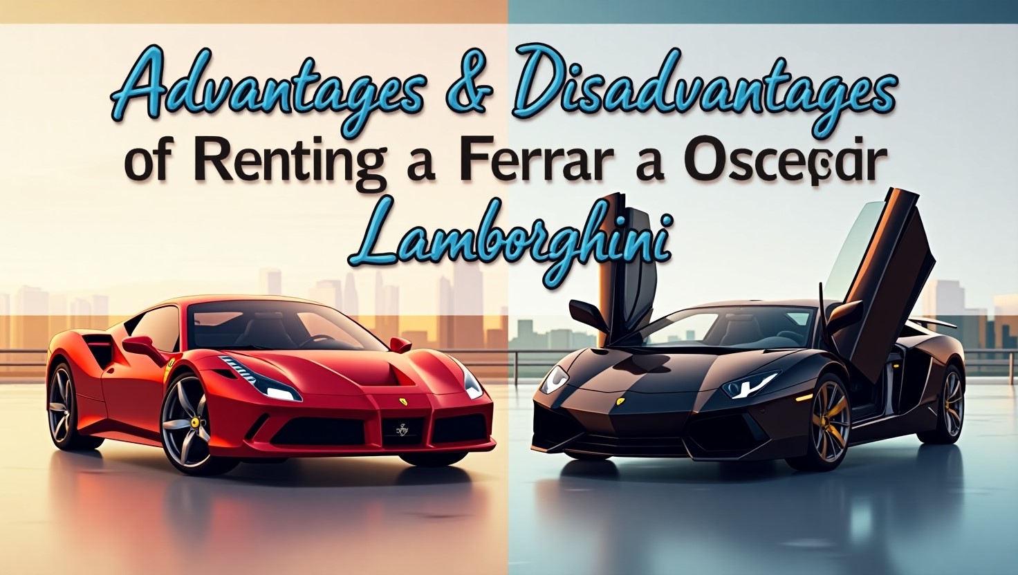Advantages and Disadvantages of Renting a Ferrari or Lamborghini