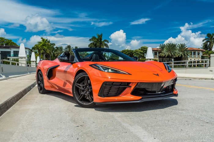 Chevrolet Corvette C8 Convertible Orange