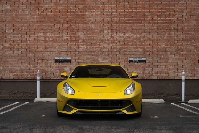 Rent the Ferrari Berlinetta Gold f12 in Miami