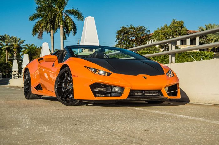 Lamborghini Huracan Orange with Black