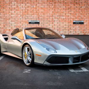 New Silver Ferrari 488