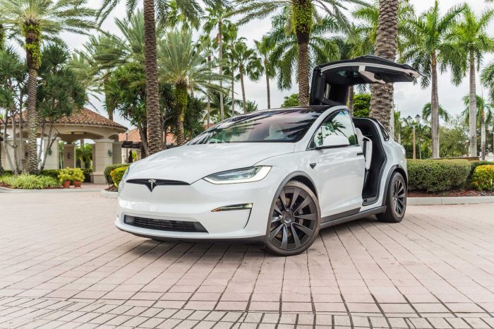 Rent the Tesla Model X White in Miami