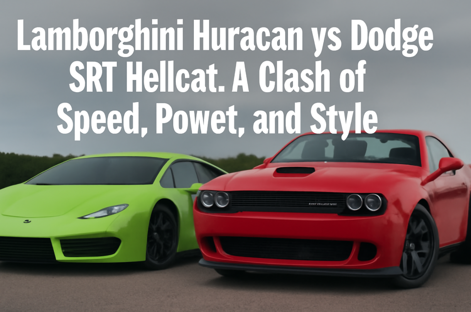 Lamborghini Huracan vs Dodge SRT Hellcat A Clash of Speed, Power, and Style
